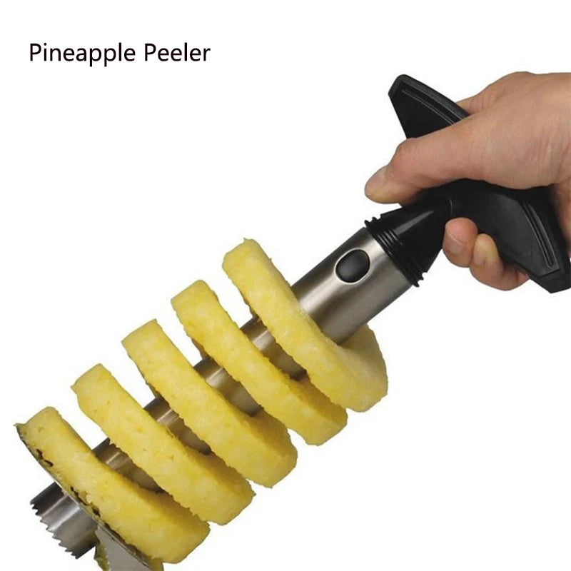 Stainless Steel Pineapple Silcer Peeler Fruit Corer Slicer Ananas Peeler Cutter Fruit Spiral Cutter Kitchen Tools Accessories