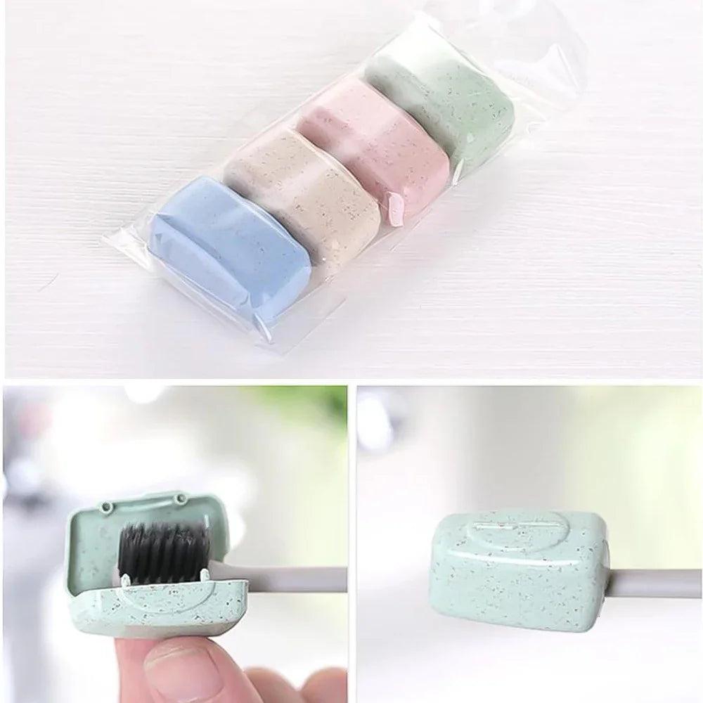 Toothbrush Head Cover Caps Portable Tooth Brush Holder Protector Case for Travel Outdoor Camping Bathroom Organizer