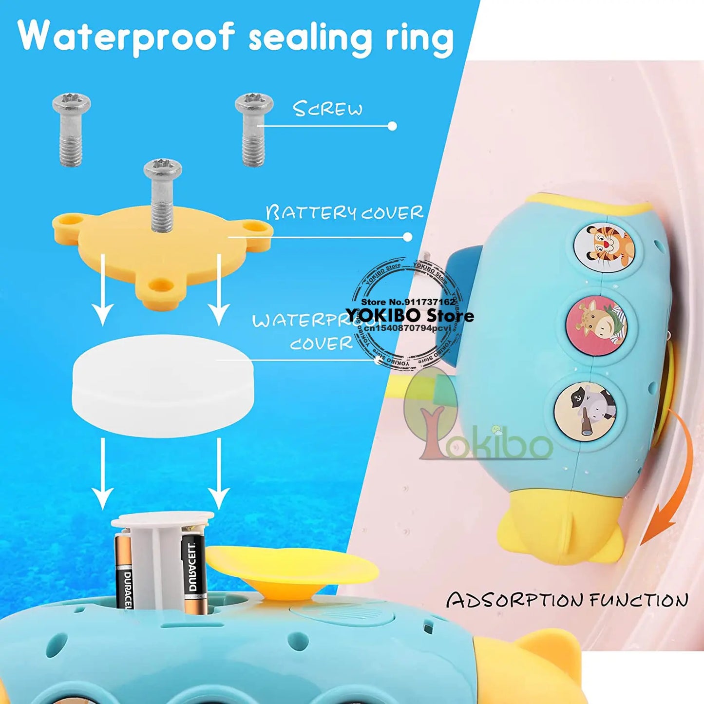 Baby Bath Toy for Kids Submarine Shower Toys Water Toys Spray Water Toys for Kids Baby Shower Set Bathtub Toy Baby Water Toys