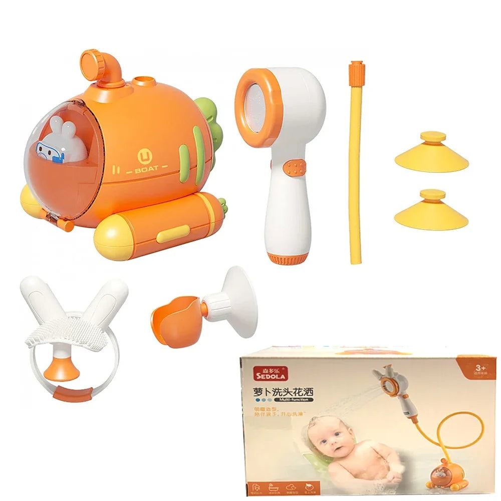 Baby Bath Toy for Kids Submarine Shower Toys Water Toys Spray Water Toys for Kids Baby Shower Set Bathtub Toy Baby Water Toys