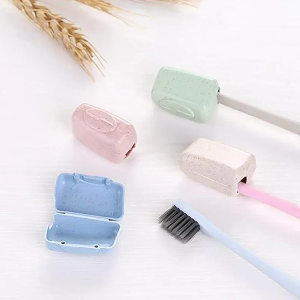 Toothbrush Head Cover Caps Portable Tooth Brush Holder Protector Case for Travel Outdoor Camping Bathroom Organizer