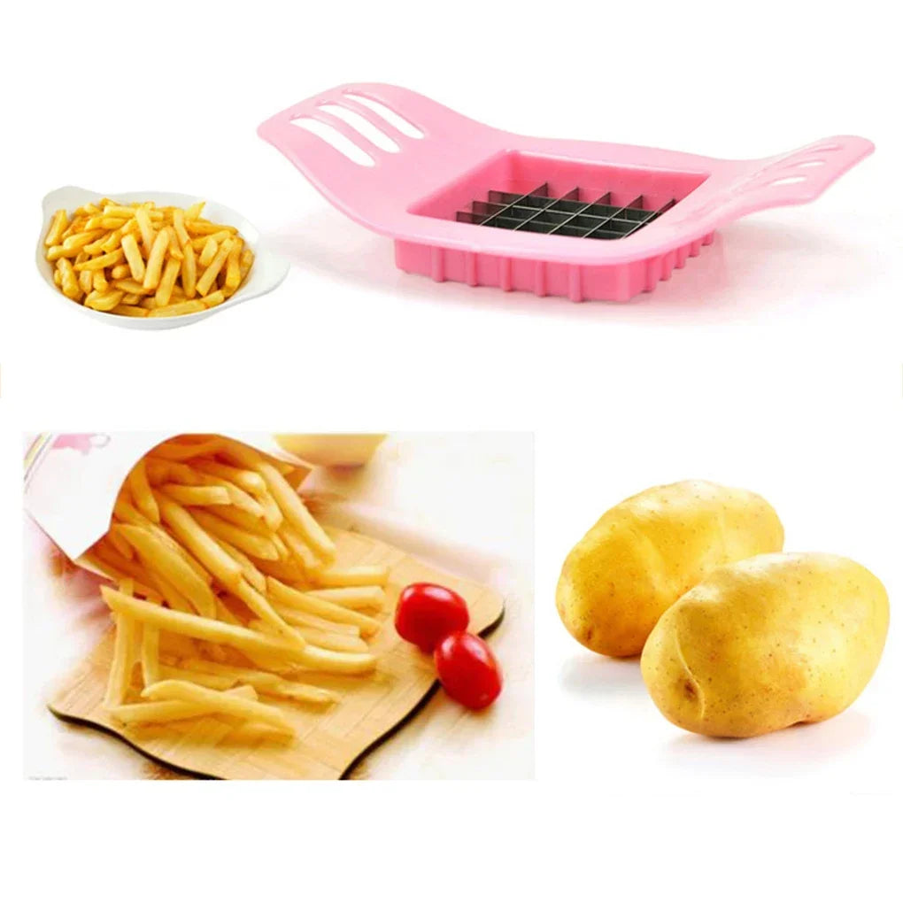 Potato Cutter Gadgets Potato Chip Stainless Steel Vegetable French Fry Chopper Chips Making Tool Kitchen