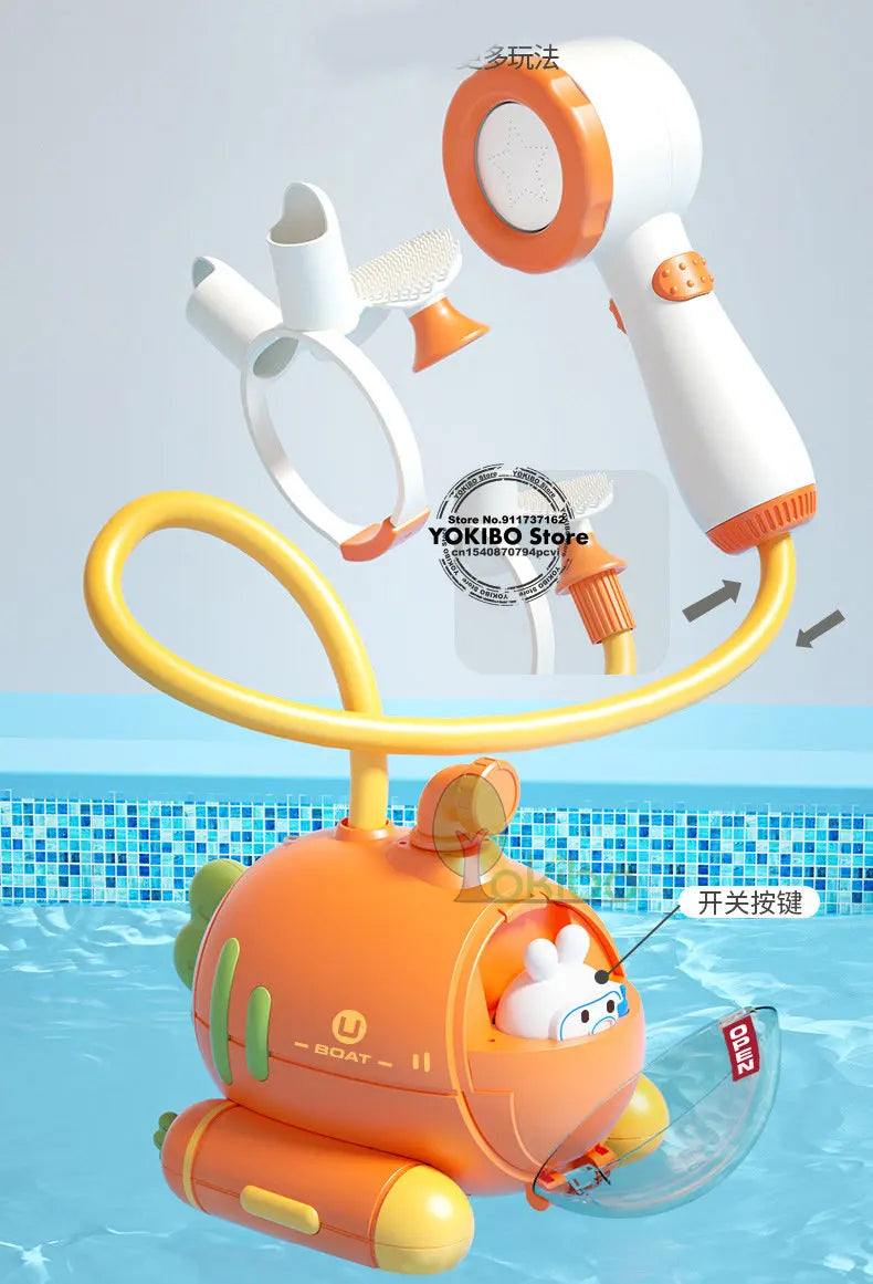 Baby Bath Toy for Kids Submarine Shower Toys Water Toys Spray Water Toys for Kids Baby Shower Set Bathtub Toy Baby Water Toys