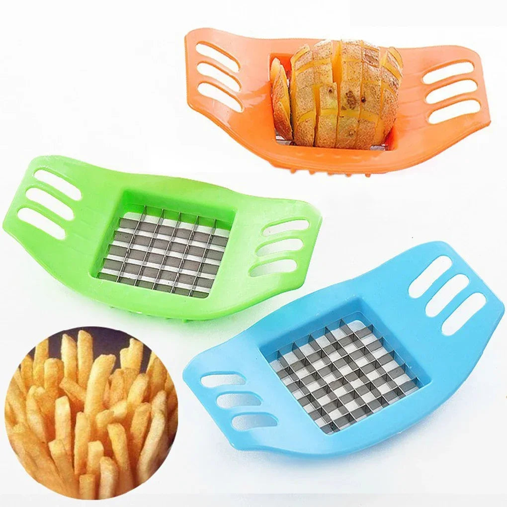 Potato Cutter Gadgets Potato Chip Stainless Steel Vegetable French Fry Chopper Chips Making Tool Kitchen