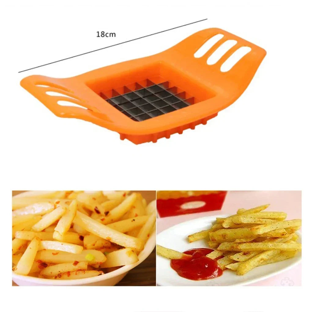 Potato Cutter Gadgets Potato Chip Stainless Steel Vegetable French Fry Chopper Chips Making Tool Kitchen