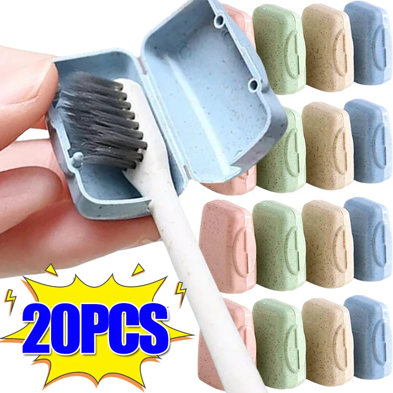 Toothbrush Head Cover Caps Portable Tooth Brush Holder Protector Case for Travel Outdoor Camping Bathroom Organizer