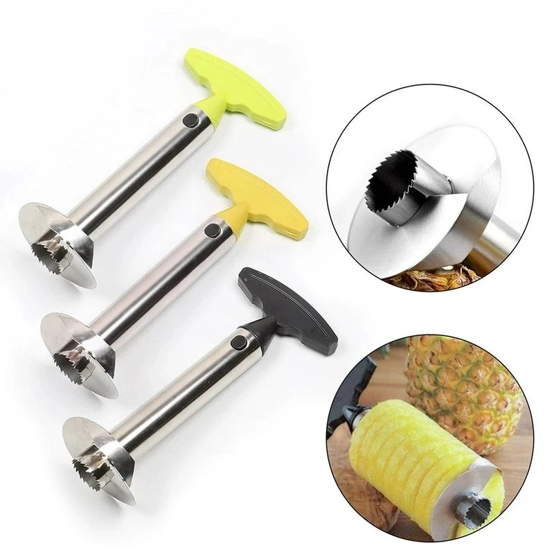 Stainless Steel Pineapple Silcer Peeler Fruit Corer Slicer Ananas Peeler Cutter Fruit Spiral Cutter Kitchen Tools Accessories