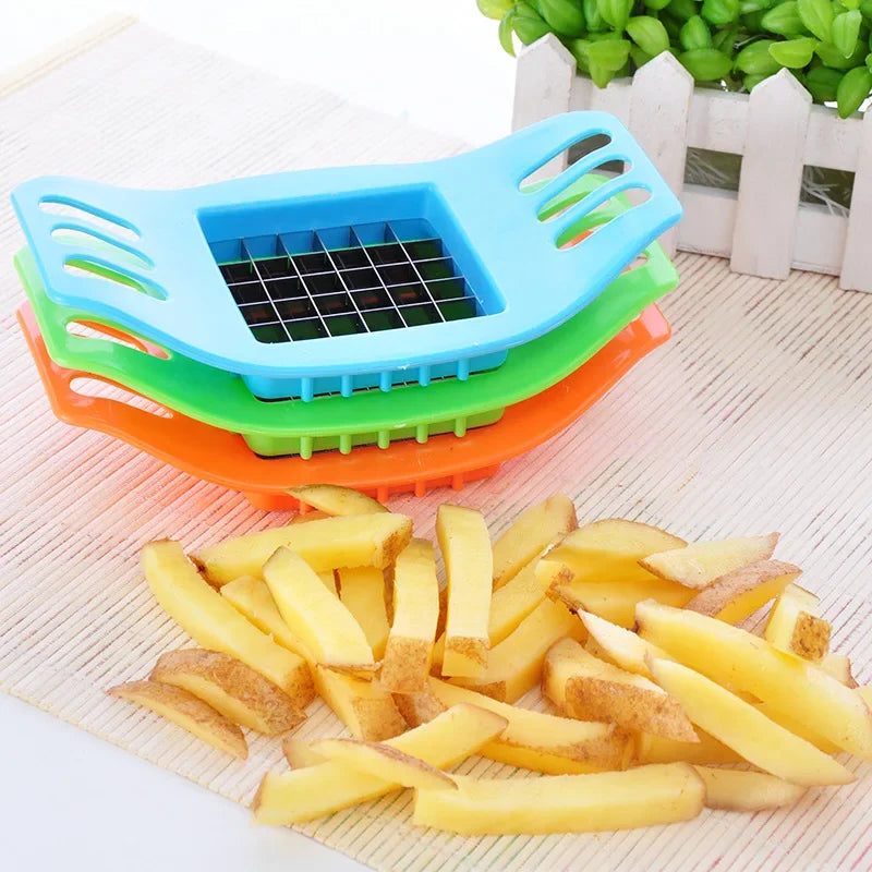 Potato Cutter Gadgets Potato Chip Stainless Steel Vegetable French Fry Chopper Chips Making Tool Kitchen